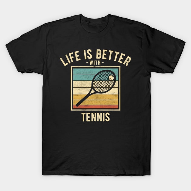 Women s Retro Funny Tennis Sayings T Shirt
